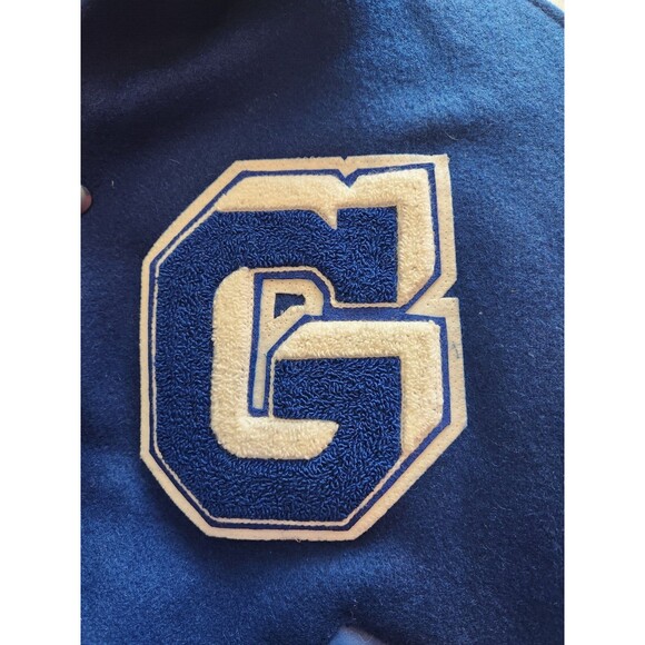 Neff‎ Letterman Jacket Blue & White Georgetown "G" Eagles Size XL - Picture 3 of 10
